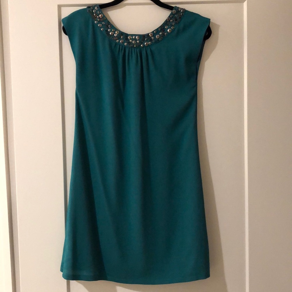 Green Embellished Dress/Tunic